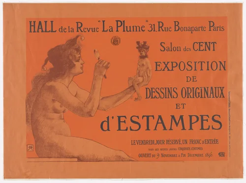 Salon des Cent - Exposition of Original Drawings and Posters, November 9 - December 1896 by Armand M. Rassenfosse, design, 1896