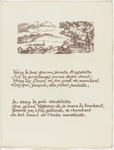 Headpiece (folio 65) from Les Amours (The Loves) by Émile Bernard, illustrated book, 1915