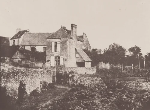 Presbytère de Conflans-sur-Anille (Rectory of Conflans-on-Anille) by Alphonse-Louis Poitevin, photograph, 1851-1861