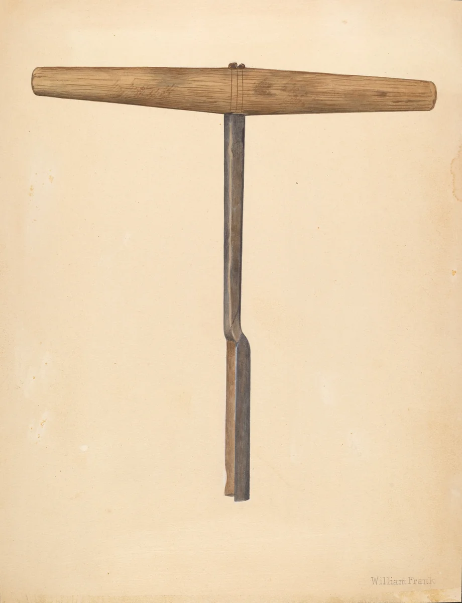 Handmade Auger by William Frank, index of american design, 1942