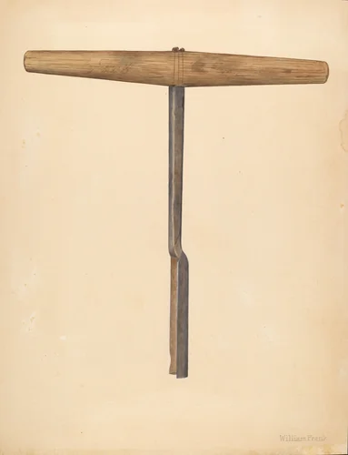 Handmade Auger by William Frank, index of american design, 1942