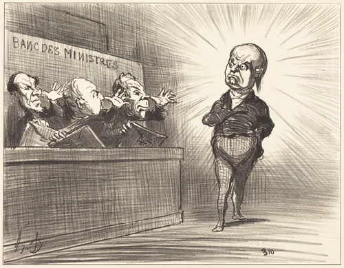 Ce n'est pas encore cette fois-ci... by Honoré Daumier, print, 1851