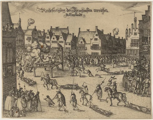 Gunpowder Plot by George Keller, print, 1606