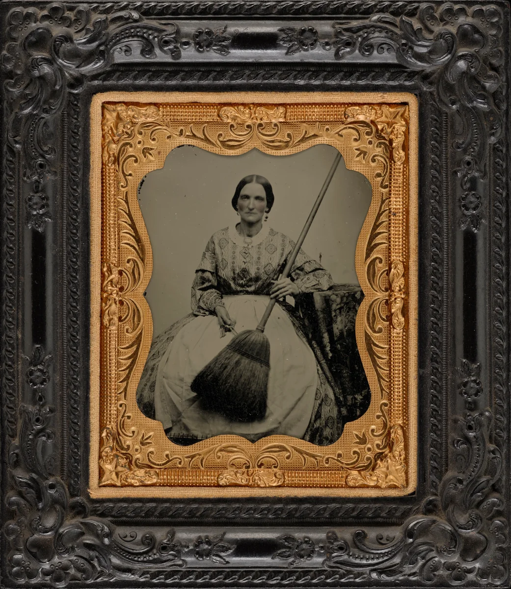 Portrait of a Housekeeper by American 19th Century, photograph, 1860-1869