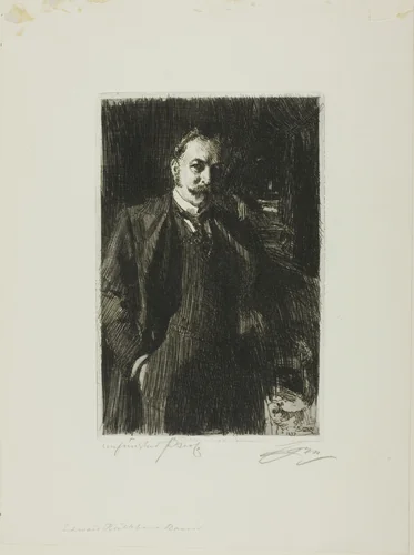 E. R. Bacon by Anders Zorn, print, 1897