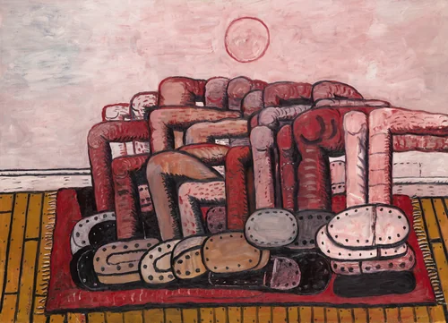 Rug by Philip Guston, painting, 1976