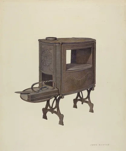 Tailor's Stove by John Bodine, index of american design, 1939