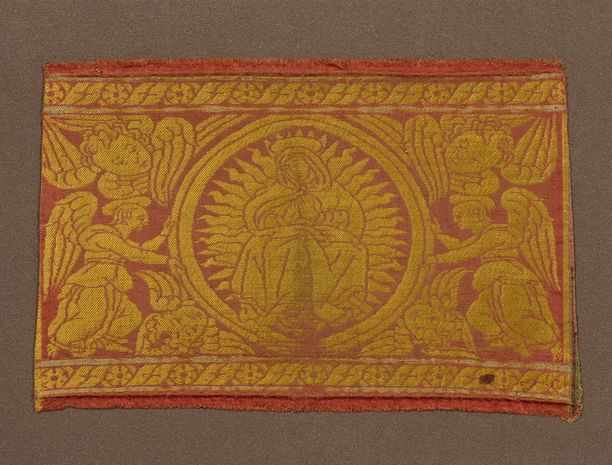 Fragment (From an Orphrey Band) by Italy, textile, 1401-1500