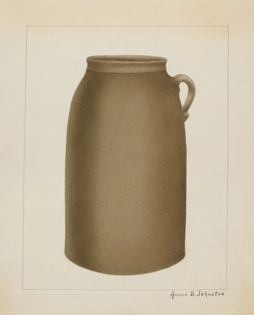 Stoneware Jar by Annie B. Johnston, index of american design, 1937