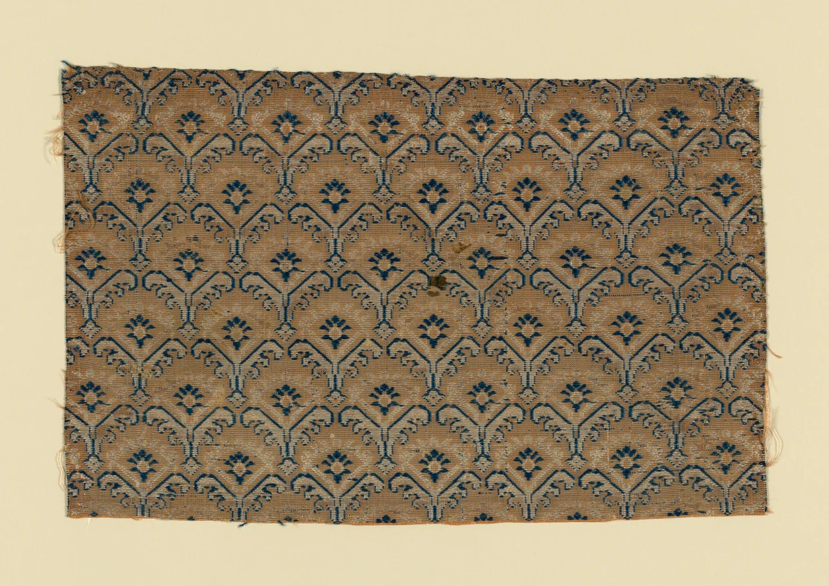 Fragment by Italy, textile, 1650-1700