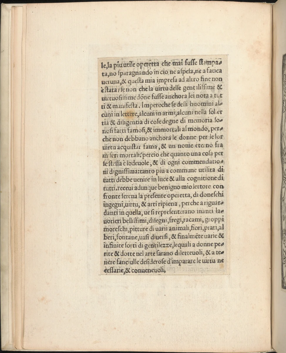 Esemplario di lavori, page 2 (verso) by Nicolò Zoppino, book, 1529