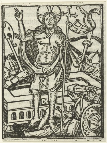 Opstanding van Christus by Unknown, print, 1490-1500