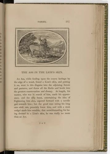 Headpiece (page 187) from The Fables of Aesop by Thomas Bewick, illustrated book, 1818