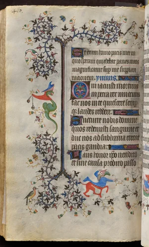 Hours of Charles the Noble, King of Navarre (1361-1425): fol. 199v, Text by Master of the Brussels Initials and Associates, book, 1400-1410