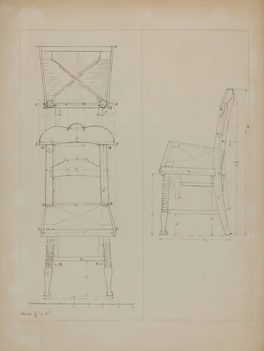 Toy Chair by Edith Magnette, index of american design, 1936
