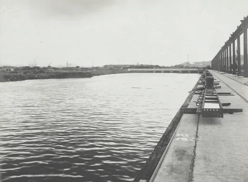 Balboa Terminals. Slip #2, looking along North side of Pier #18 by Unidentified Photographer, photograph, 1915