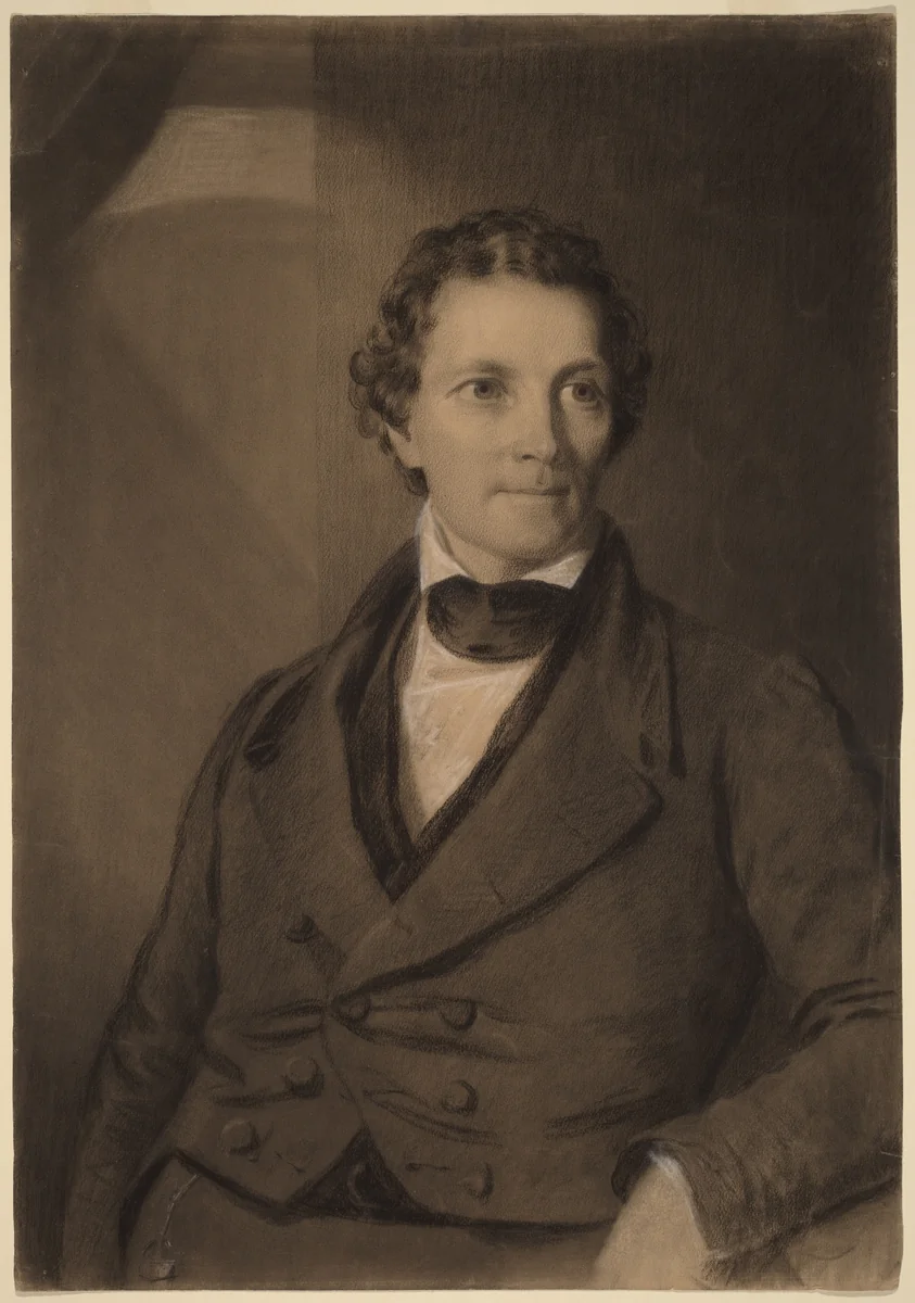 The Young Doctor by Eastman Johnson, drawing, 1848