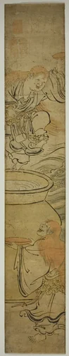 Drunken Goblins (Shôjô) by Okumura Masanobu (奥村政信), print, 1603-1867