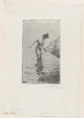 Rings of Water II (Cercles d'Eau II) by Anders Zorn, print, 1907