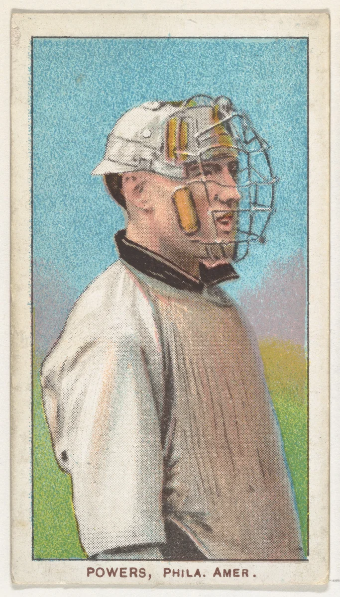 Powers, Philadelphia, American League, from the White Border series (T206) for the American Tobacco Company by American Tobacco Company, print, 1909-1911