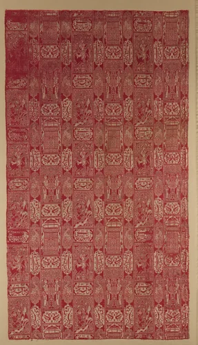Textile Depicting a Scene from Nizami's Khamsa by Nizami, textile, 1500-1699