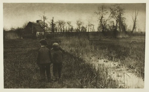 A Toad in the Path: Early Spring in Norfolk by Peter Henry Emerson, print, 1883-1887