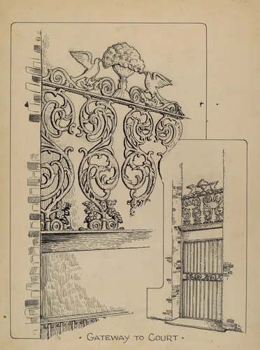 Iron Work on Doorway by Al Curry, index of american design, 1936