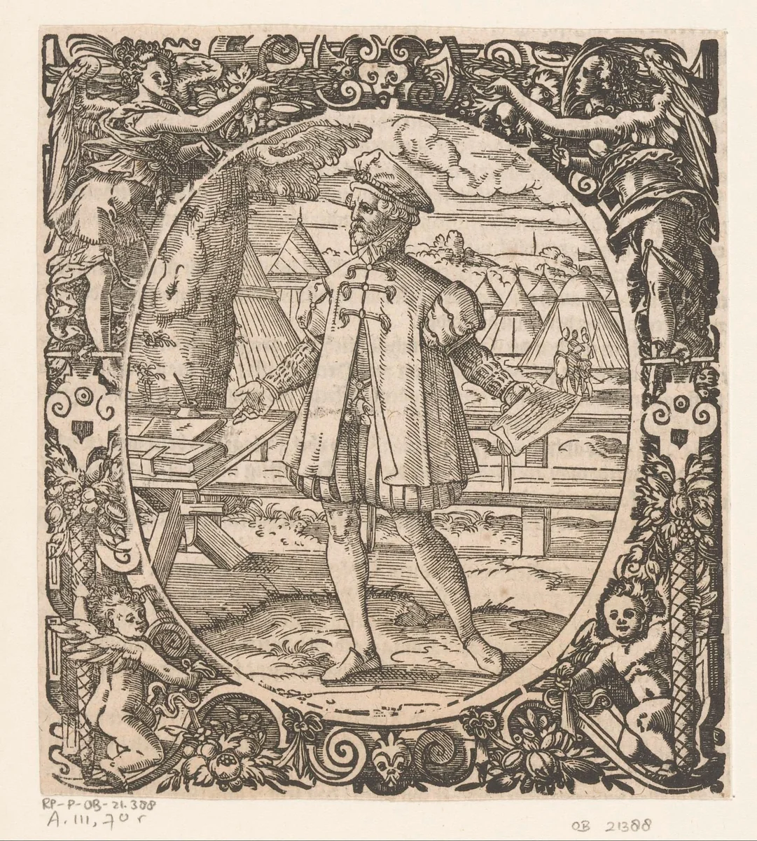 Klerk by Jost Amman, print, 1573