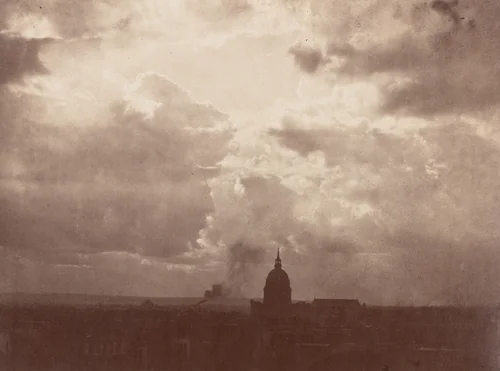 Cloud Study over the Pantheon, Paris by Charles Marville, photograph, 1856