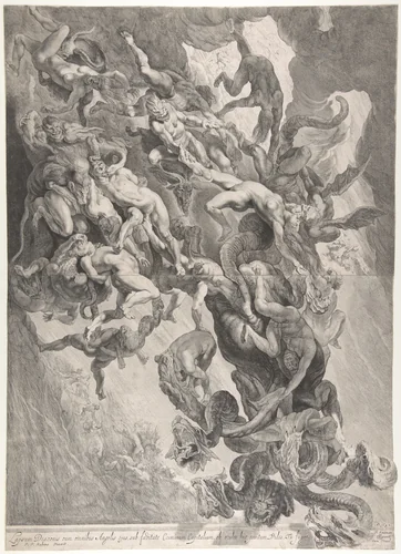 The Fall of the Damned by Pieter Soutman, print, 1642