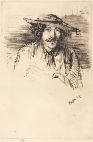 Self-Portrait by James McNeill Whistler, print, 1859