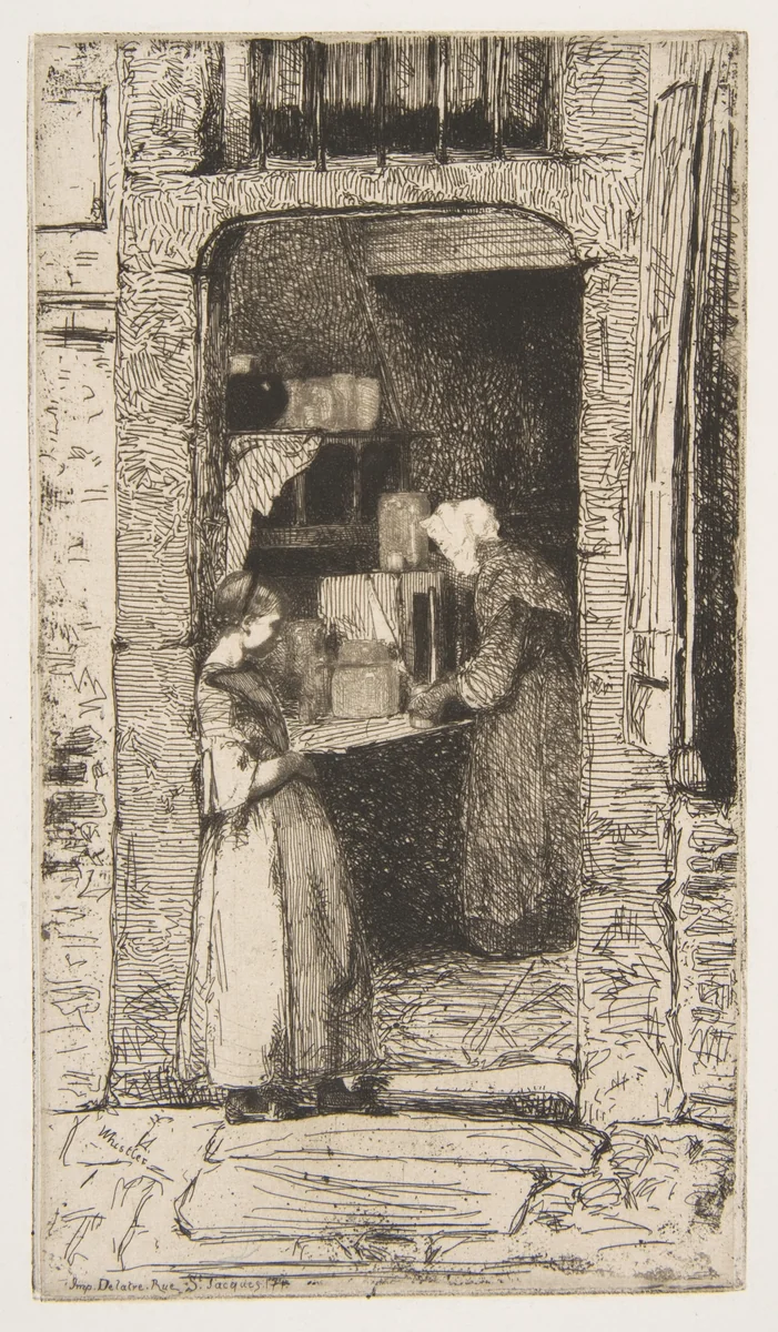 La Marchande de moutarde by James McNeill Whistler, print, 1858
