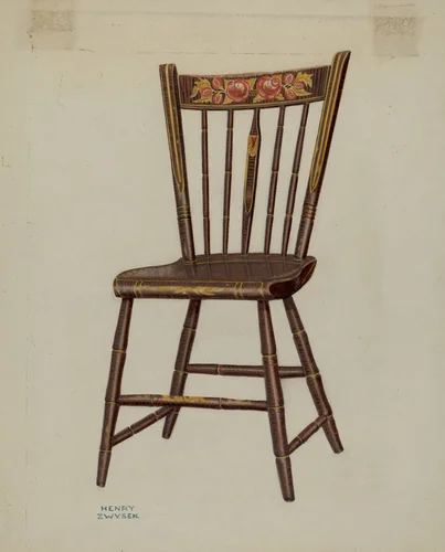 Pa. German Chair by Henry Zwysen, index of american design, 1941