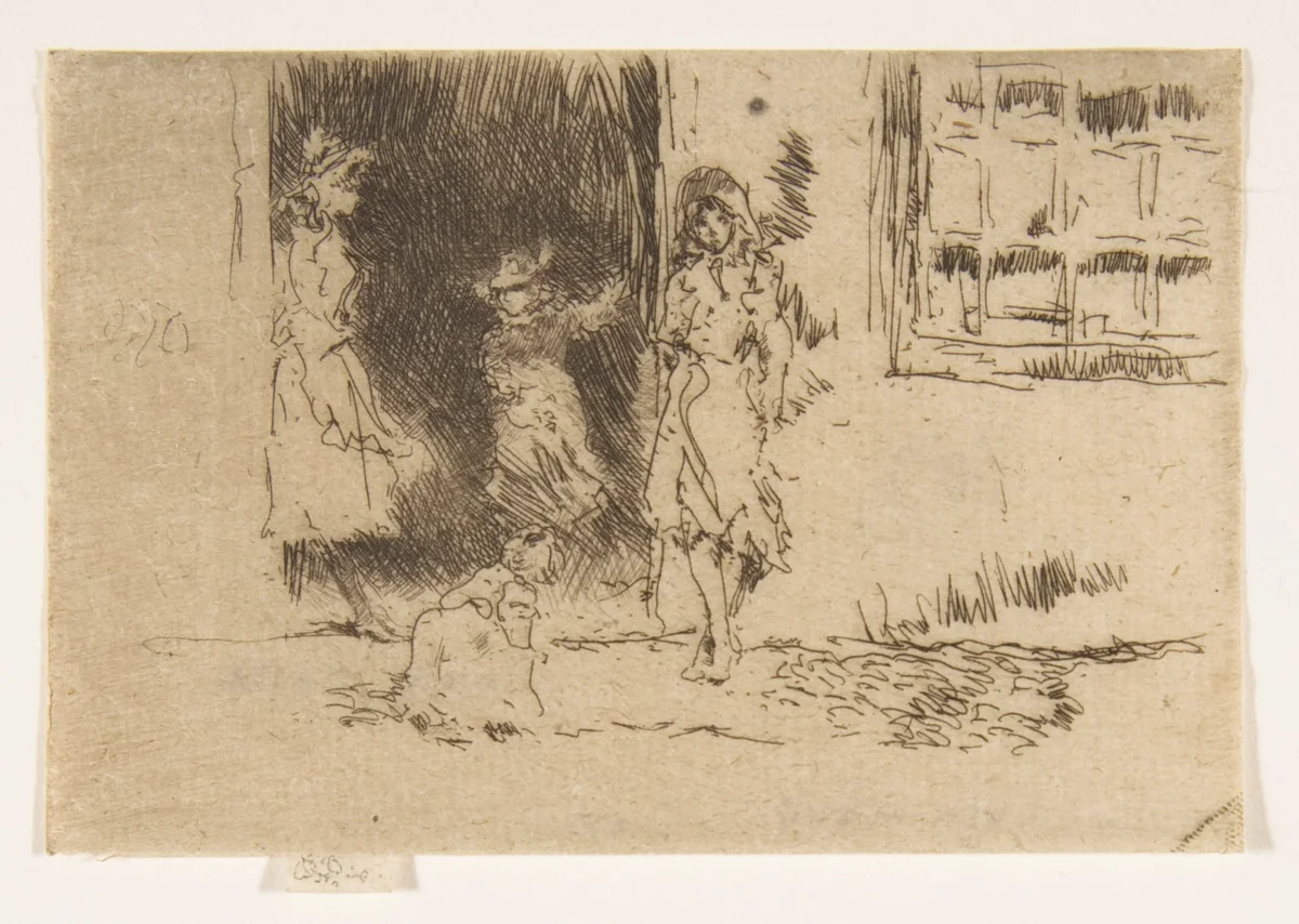 Cottage Door by James McNeill Whistler, print, 1884-1886