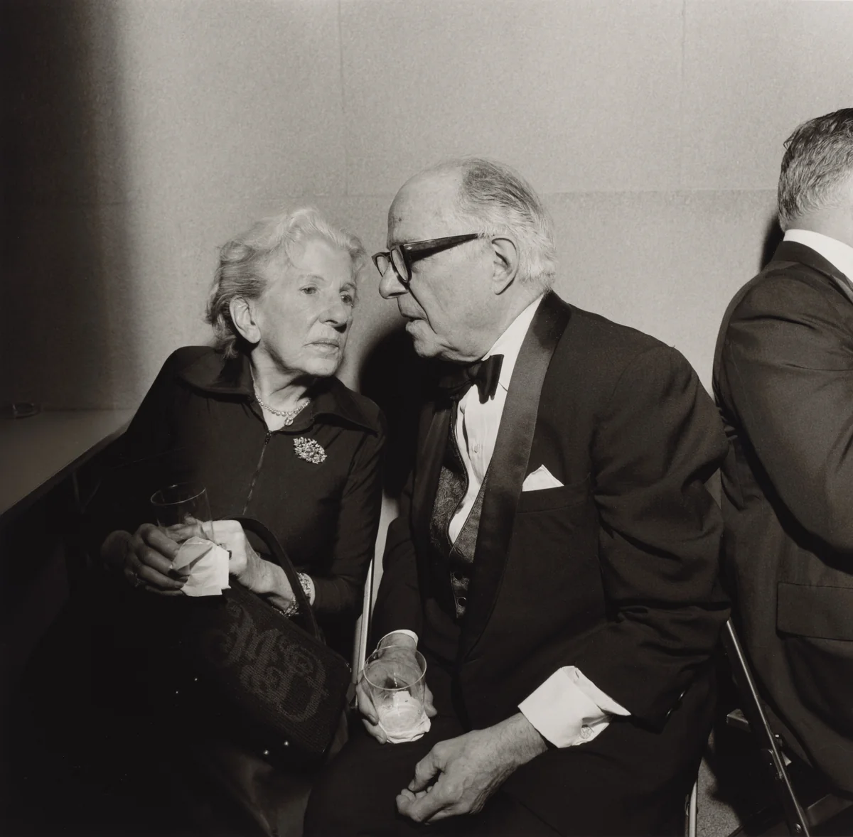 Benefit, The Museum of Modern Art, New York City by Larry Fink, photograph, 1977