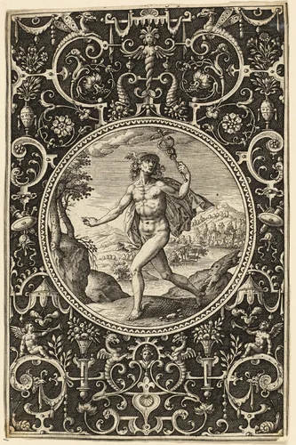 Mercury by Adriaen Collaert, print, 1575-1618