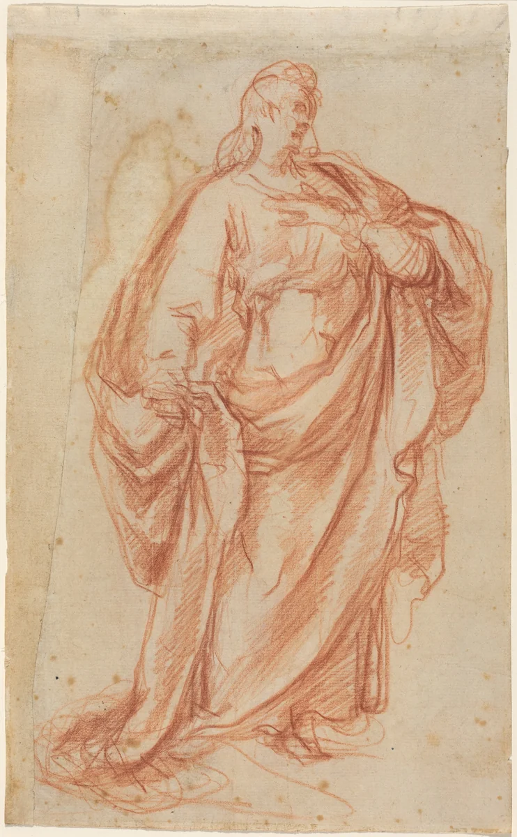 Prudence [recto] by Cherubino Alberti, drawing, 1601