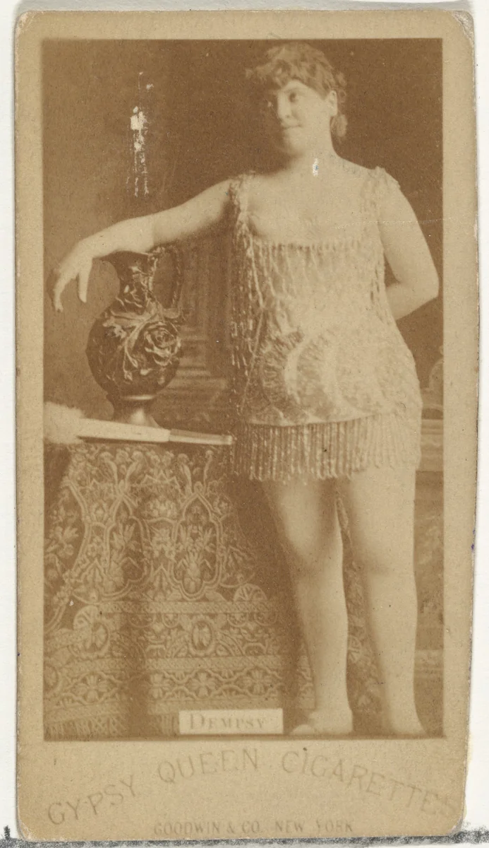 Dempsy, from the Actors and Actresses series (N171) for Gypsy Queen Cigarettes by Goodwin & Company, photograph, 1886-1890