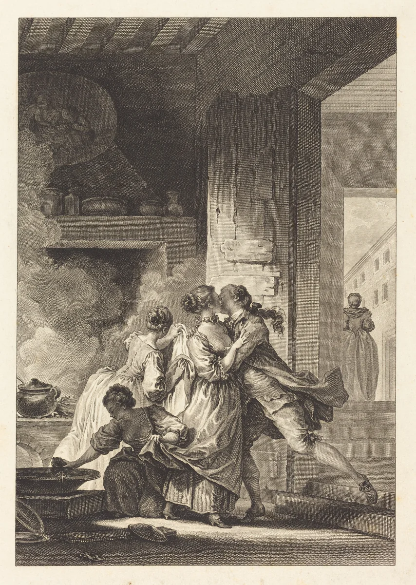 On ne s'avise jamais de tout by Charles Emmanuel Patas; Jean Honoré Fragonard, print, 1744-1802