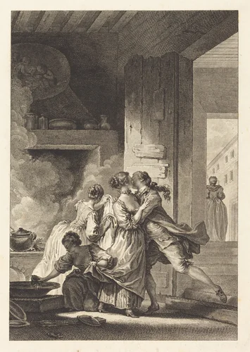 On ne s'avise jamais de tout by Charles Emmanuel Patas; Jean Honoré Fragonard, print, 1744-1802