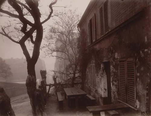 Rue des Saules, Auberge du Lapin Agile by Eugène Atget, photograph, 1926