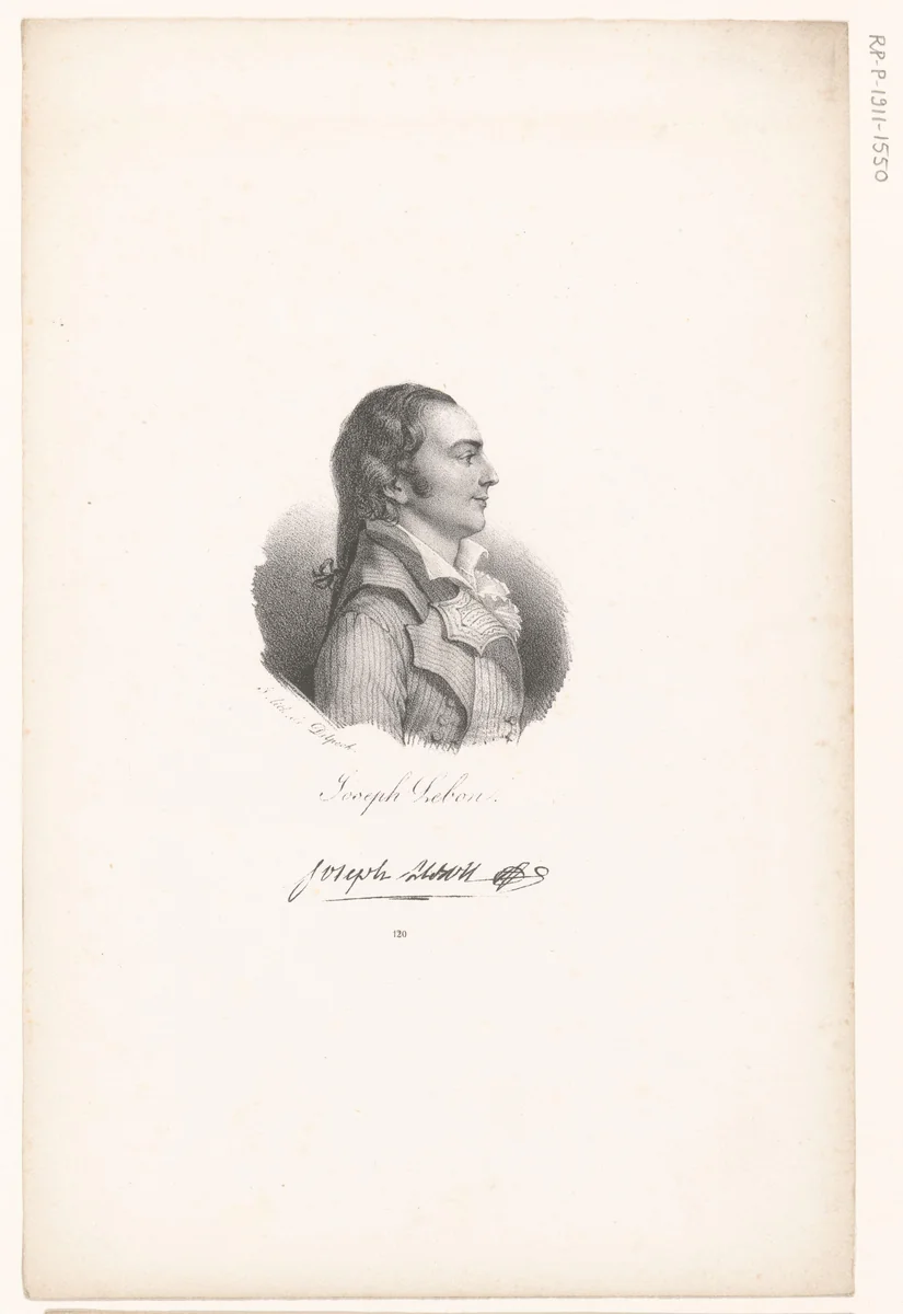 Portret van Joseph Le Bon by anonymous, print, 1818-1842