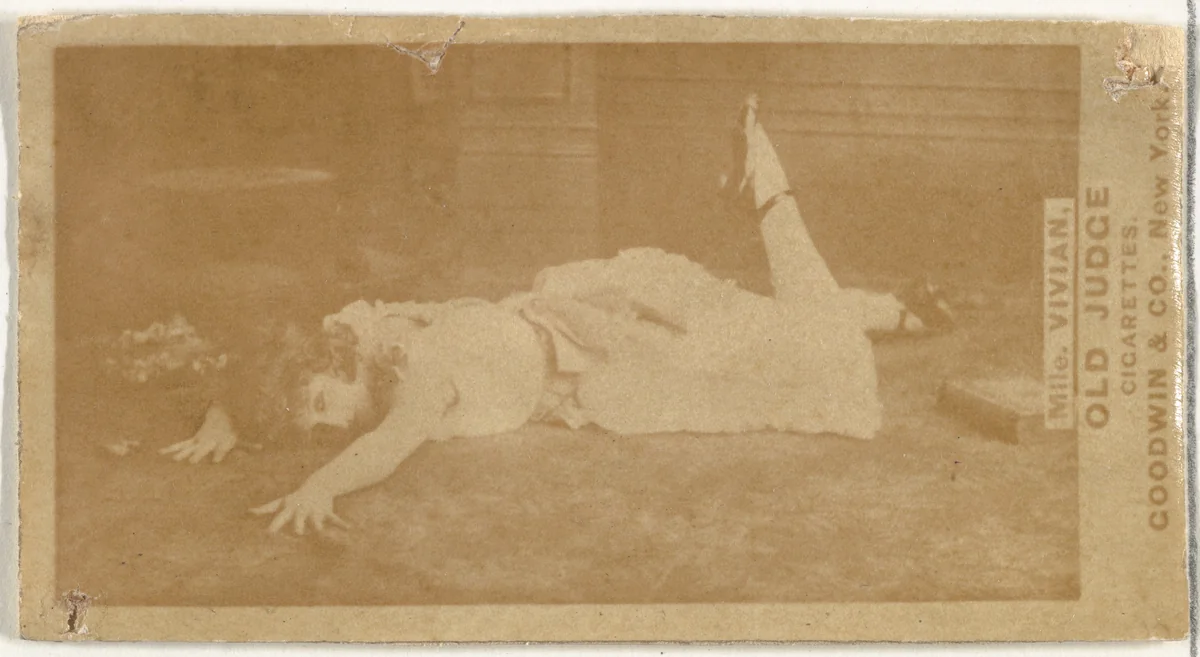 Mlle. Vivian, Paris, from the Actors and Actresses series (N171) for Old Judge Cigarettes by Goodwin & Company, photograph, 1886-1890