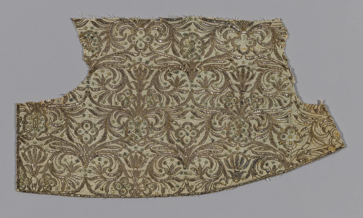 Portion of Dress for a Madonna Statue by Probably Spain, textile, 1701-1800