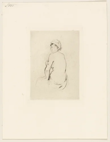 Nude Seen from Behind by Berthe Morisot, print, 1889
