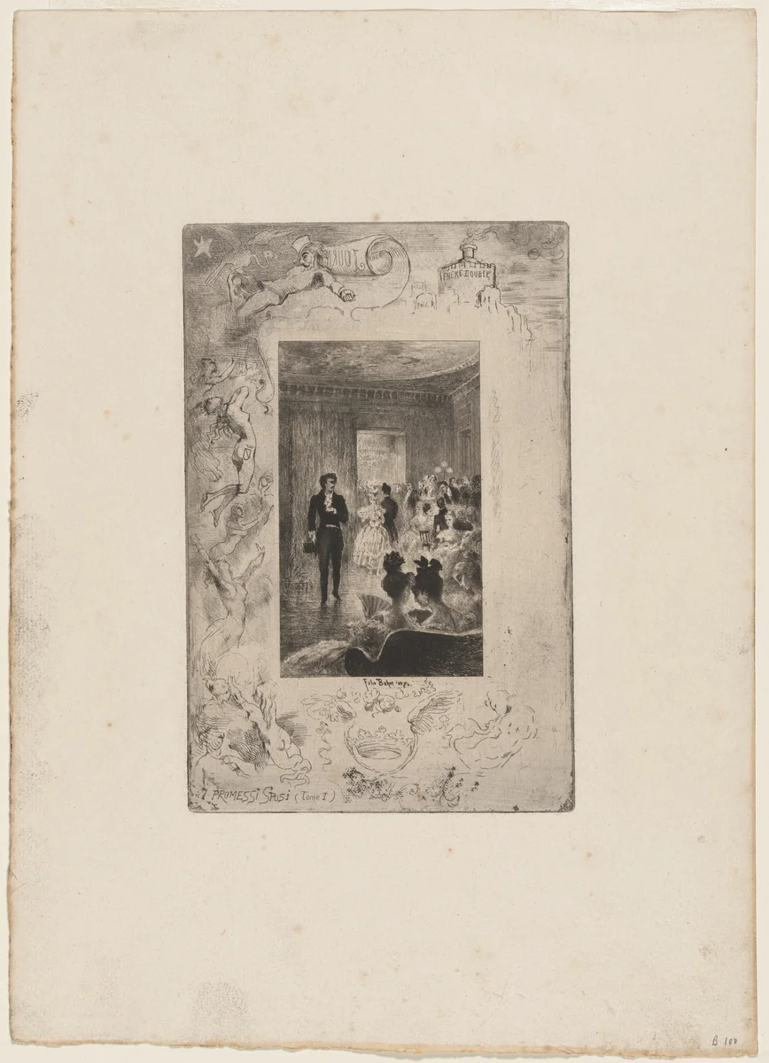 I Promessi Sposi by Félix-Hilaire Buhot, print, 1847-1898