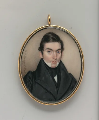 Portrait of a Gentleman by Moses B. Russell, artwork, 1834