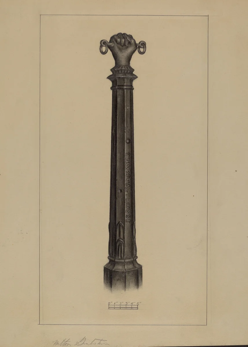 Hitching Post by Milton Grubstein, index of american design, 1937