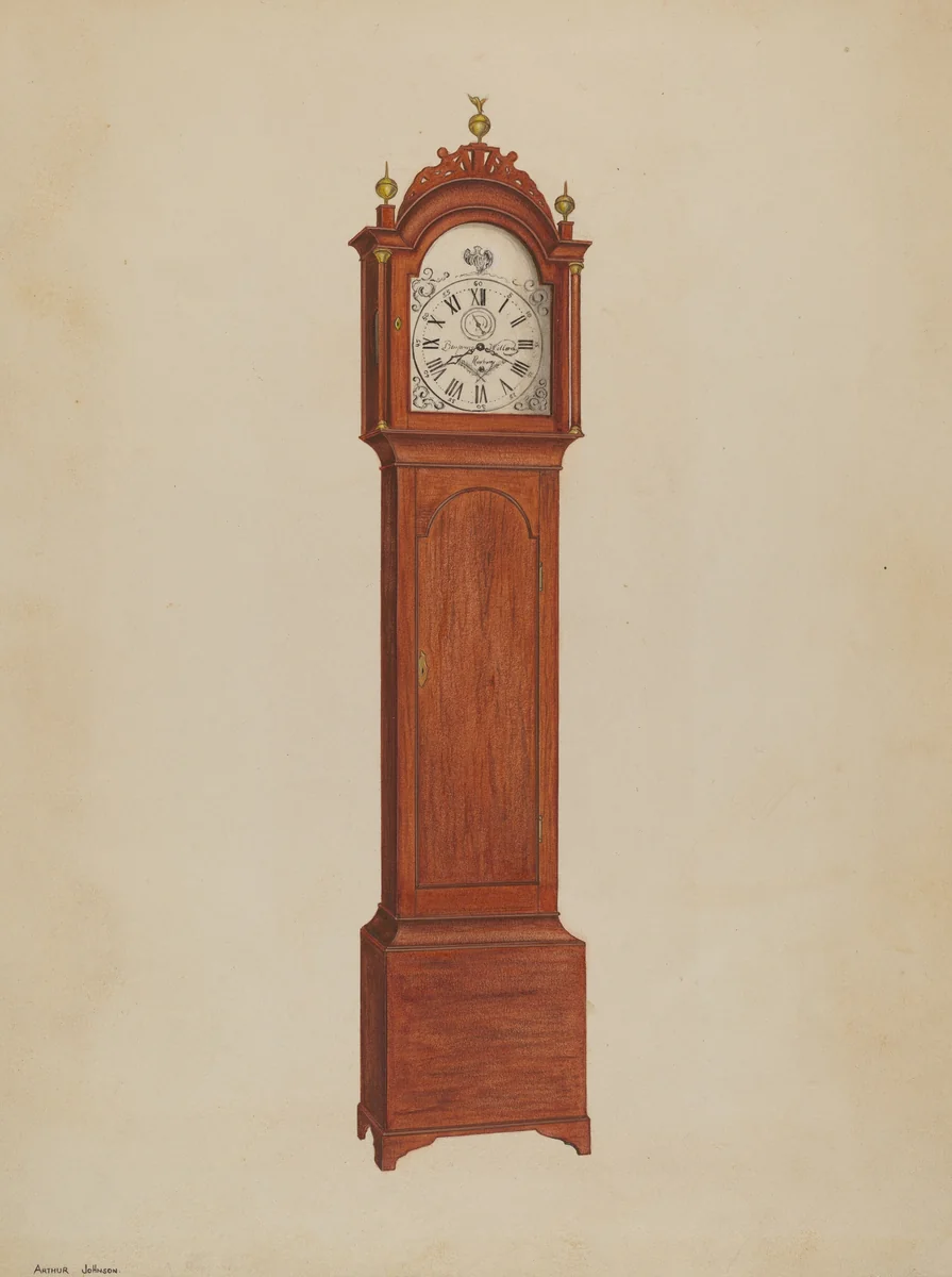 Clock by Arthur Johnson, index of american design, 1938