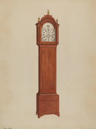 Clock by Arthur Johnson, index of american design, 1938